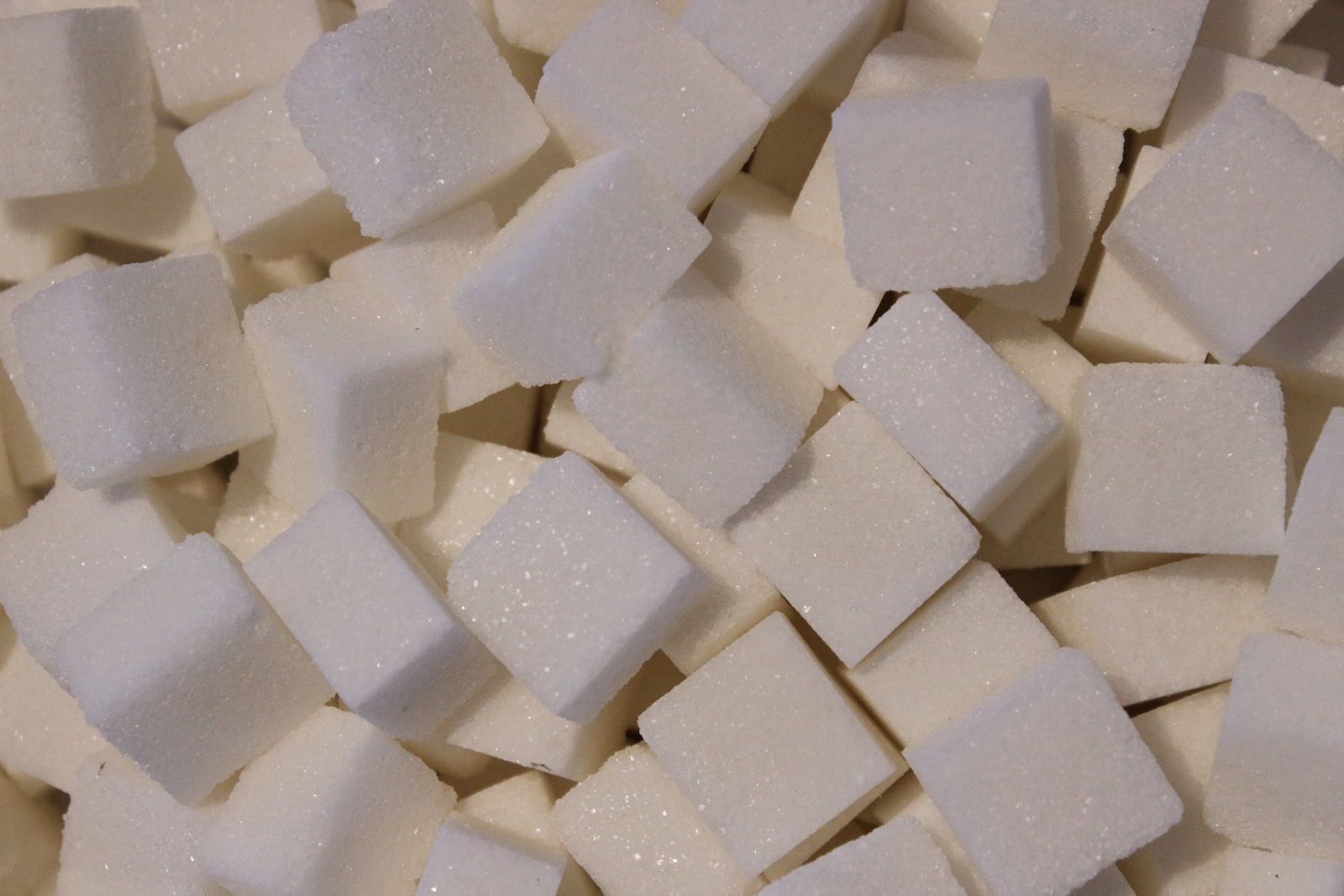 blocks of refined sugar